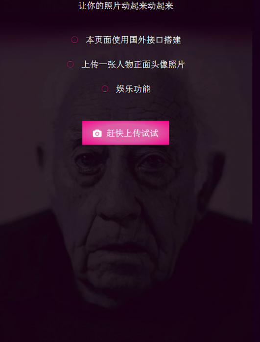 可以让你的照片动起来的网站源码 非常好玩-阿勒源码网