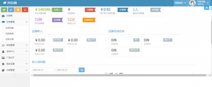 价值588元的Thinkphp框架拇指赚点赞任务平台源码 对接第三方支付点赞任务平台-阿勒源码网
