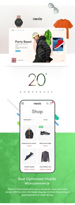 WordPress主题Nexio v1.0.7 时尚服装WooCommerce商店主题-阿勒源码网
