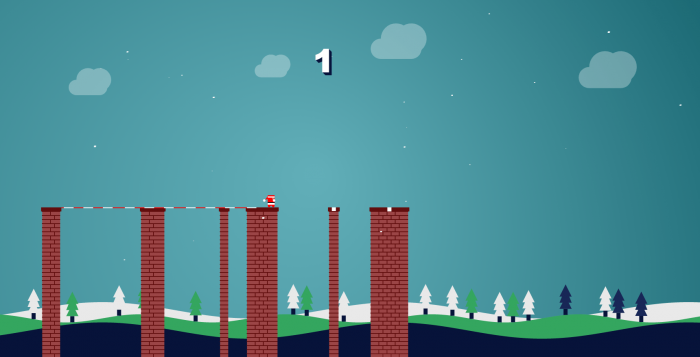 圣诞老人过悬崖小游戏源码-阿勒源码网