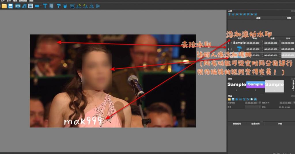 视图批量添加去除水印和字幕编辑DikDik软件-阿勒源码网