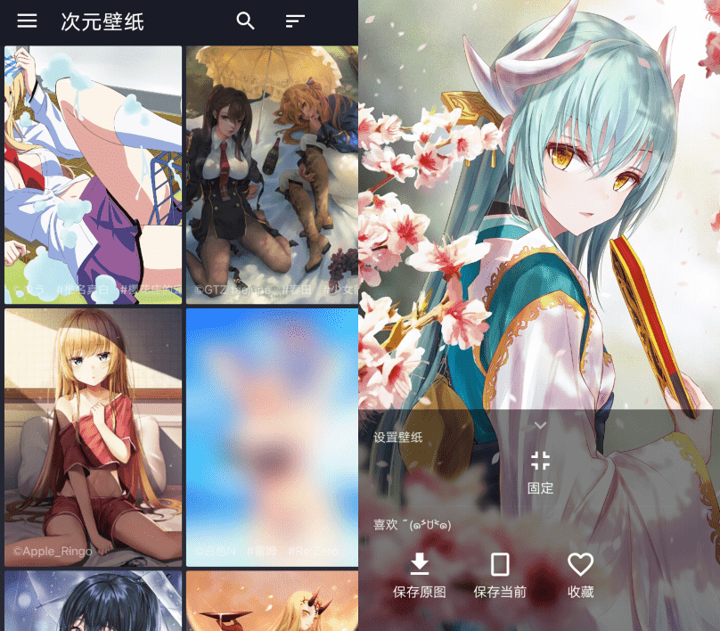 次元壁纸v2.4.5 纯粹简洁的二次元壁纸-阿勒源码网