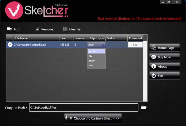 视频转漫画卡通动画效果工具 VSketcher 1.0.8 for Win简体中文版-阿勒源码网