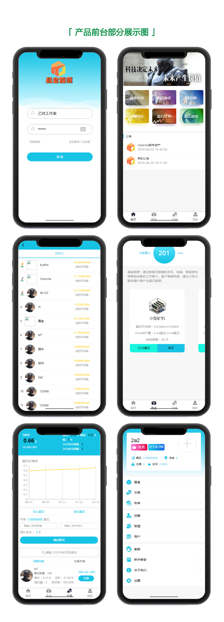 【Thinkphp魔晶挖矿区块链】运营版+晶盒数字资产交易超级能源新应用+矿机市场开源-阿勒源码网