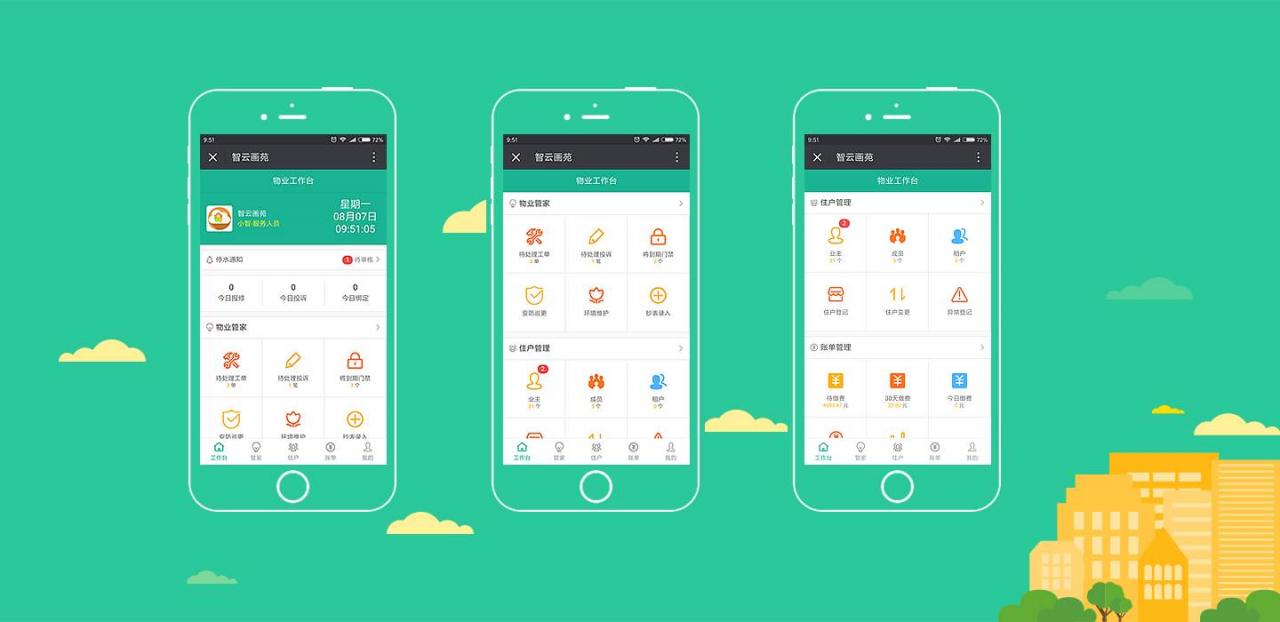 智云物业4.20+前端，物业小程序源码+前端+公众号-阿勒源码网