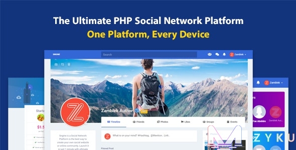 Sngine – 终极PHP社交网络平台 v3.4 带手机APP-阿勒源码网