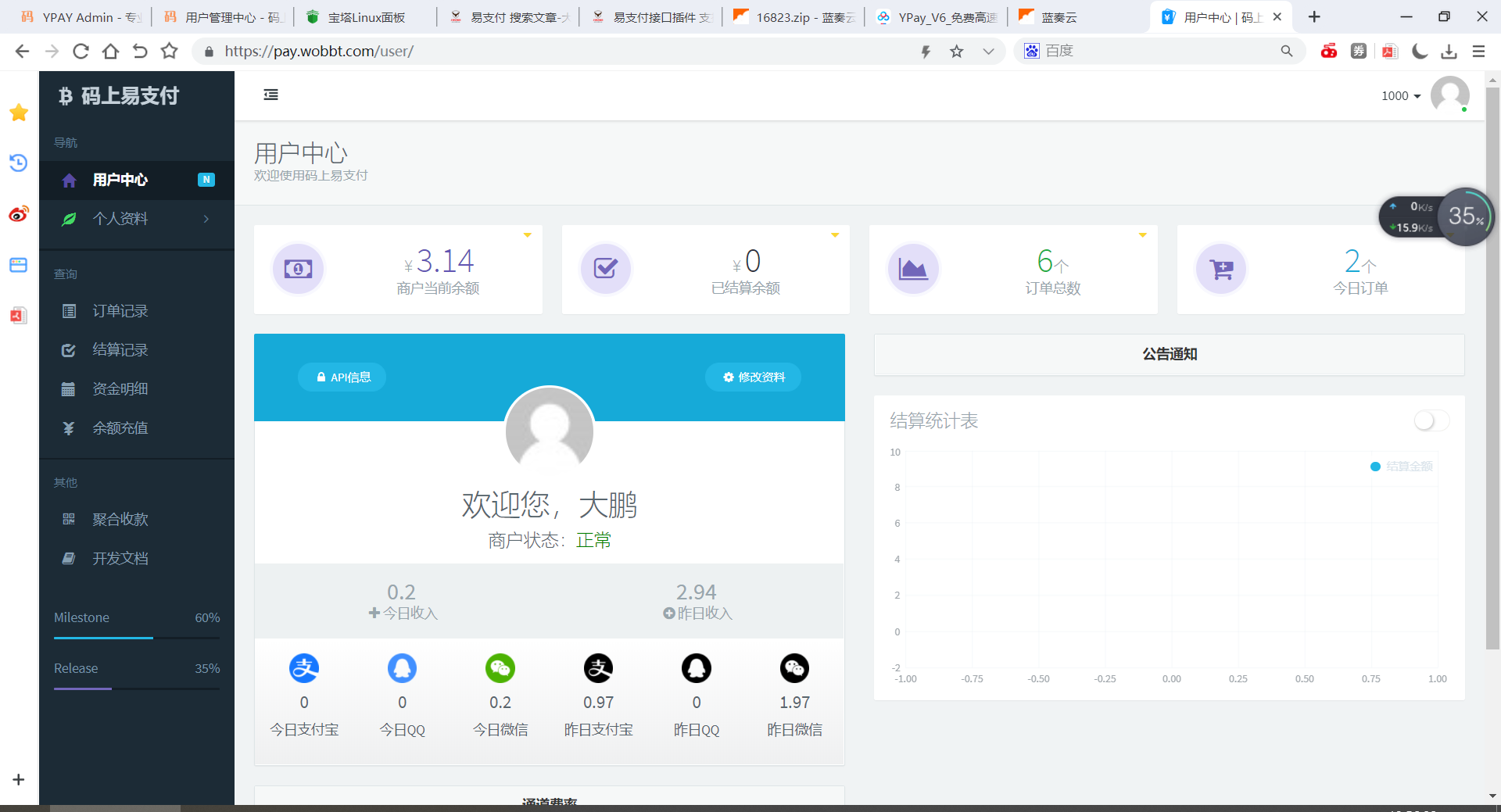 图片[3]-【阿勒亲测】新版彩虹易支付源码多通道轮询一键对接、第三方支付、京东支付、免签约支付、聚合支付-阿勒源码网