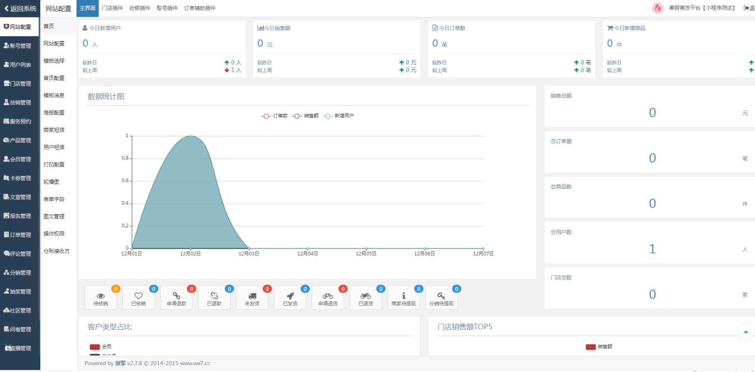 图片[5]-D1191新畅美容美发平台V2.1.18 公众号+小程序【平台订单辅助+平台取号+门店插件+平台收银插件】-阿勒源码网
